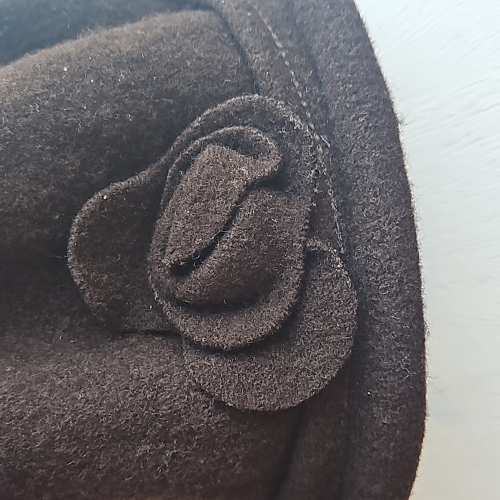 Parkhurst Dark Brown Wool Spencer Cloche Hat - Picture 3 of 6